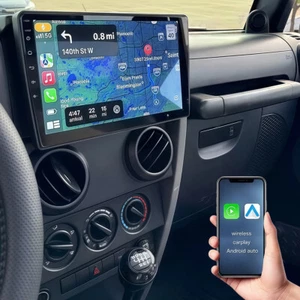 10.1" Apple Carplay Android 13 For 2007-2017 Jeep Wrangler JK Radio GPS Navi FM - Picture 1 of 14