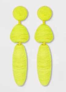 Pendientes colgantes Sugarfix by Baublebar verde brillante roscado lágrima ENVÍO RÁPIDO - Imagen 1 de 5