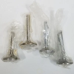 Set 2 Exhaust Valves 2 Intake Valves Repl Harley 18074-66 18082-57 Chrome - Bild 1 von 7
