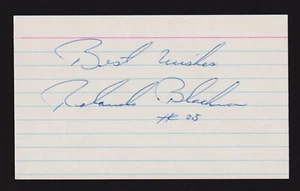 Rolando Blackman (debut 1981) autógrafo firmado por Mavericks automático 3x5 índice certificado de autenticidad - Imagen 1 de 1
