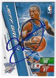 JEFF GREEN OKLAHOMA CITY THUNDER SIGNED CARD NUGGETS CAVALIERS CLIPPERS ROCKETS - Picture 1 of 1