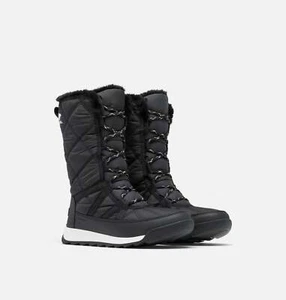 Botas de nieve impermeables de encaje alto Sorel Whitney II Plus para mujer 2088261010 negras - Imagen 1 de 9