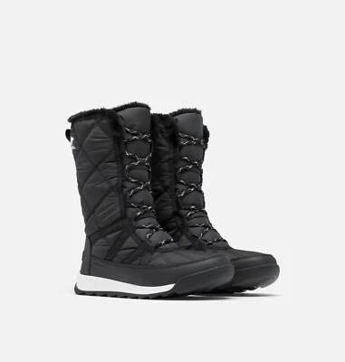 Sorel Women's Whitney II Plus Tall Lace Waterproof Snow Boots 2088261010 Black - Image 1 of 4