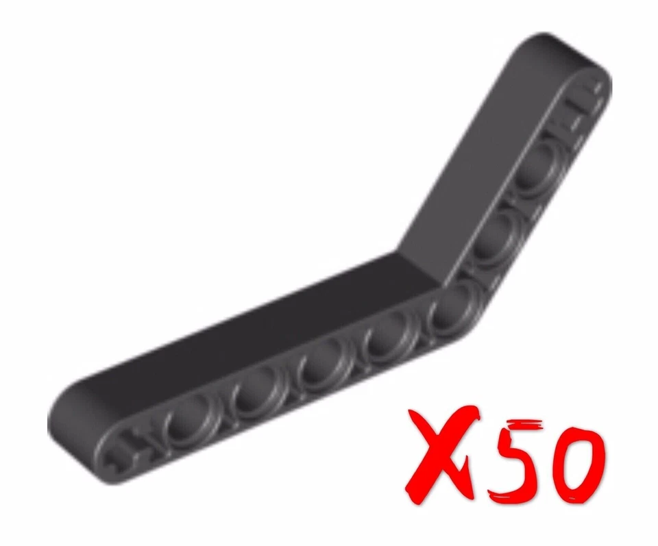 8 LEGO 4 X 6 Dark Gray Technic Beam Liftarm Bent 53.5 6629
