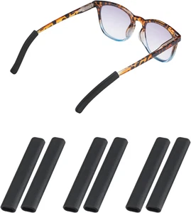 Anti-Slip Glasses Ear Cushion, Silicone Eyeglasses Temple Tips Sleece, Soft Slee - Picture 1 of 12