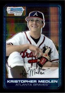 2006 Bowman Chrome Draft Picks & Prospects Kristopher Medlen Atlanta Braves