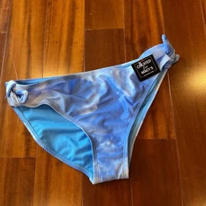 New NWT Breaking Waves Blue Tie-Dye Swimwear Bikini Bottom Swim Girls Kids Sz 16 - Picture 1 of 5