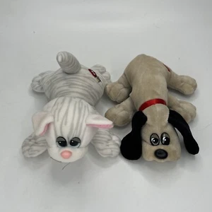 Vintage 7" Pound Puppies 1986 dog and cat EUC - Picture 1 of 7