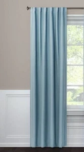 Threshold Blackout Aruba Window Curtain Panel Blue 50"x84" - Picture 1 of 5