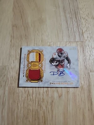 2013 Topps Museum Collection DWAYNE BOWE Dual Patch Autograph Copper /50 Auto - Image 1 of 4