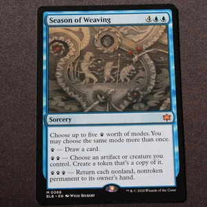 Temporada de tejido Magic The Gathering Bloomburrow Mythic 68 casi nuevo - Imagen 1 de 6