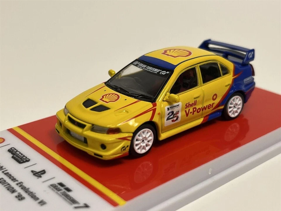 1/64 MITSUBISHI LANCER EVOLUTION VI GSR T.M. EDITION SHELL '99 TARMAC T64021SS22 - Immagine 1 di 1