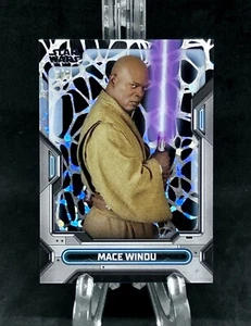 2023 Topps Star Wars High Tek Mace Windu Black Parallel #3/5 - Picture 1 of 3