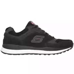 Zapatillas informales SKECHERS para hombre calce relajado vuelo directo negro rojo - Imagen 1 de 6