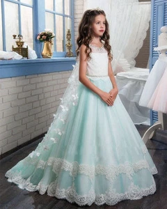 New Flower Girl Dress Bridesmaid Wedding Communion Party Prom Princess  - Picture 1 of 7
