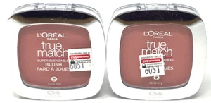 (2) Loreal True Match Super-Blendable Blush Sealed C5-6 - Rosy Outlook - Picture 1 of 3
