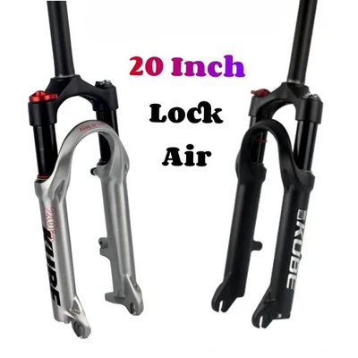 MTB Bicycle Air Suspension Fork 20 Inch Hard and Soft Adjustable Travel 75mm  - Image 1 of 4