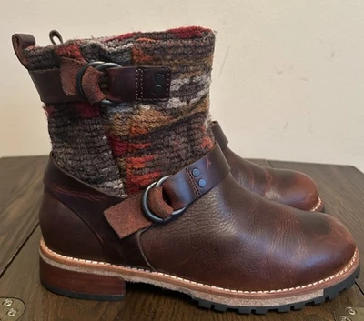 Woolrich Baltimore Arnés Botas Mujer Marrón Motociclista Motociclista Talla 8.5 Foto 1 de 4