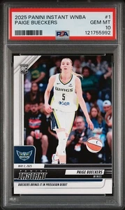 2025 Panini Instant WNBA #1 Paige Bueckers Rookie RC PSA 10 Roy Favorite Low Pop - Bild 1 von 2