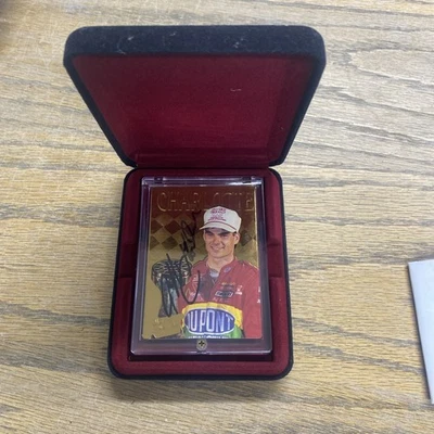 1994 Action Packed 24KT GOLD-#189G-Jeff Gordon-AUTOGRAPHED! With COI And Case! - Image 1 of 4