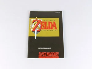 The Legend of Zelda A Link to the Past - SNES Manual - English - NEW Replacement - Imagen 1 de 4