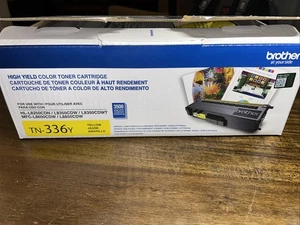 Genuine Brother High Yield Color Toner Cartridge TN-336Y Yellow - NEW OPEN BOX - Picture 1 of 4