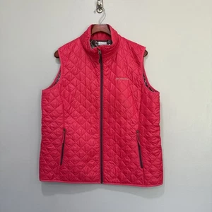 Columbia Omni Heat Vest Hot Pink 1X Women's Full Zip Quilted Puffer - Picture 1 of 8