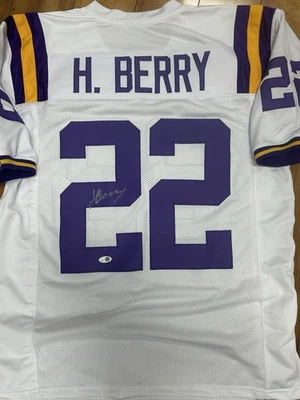 Harlem Berry LSU Tigers Signed Auto Custom Jersey Jsa Cert ⭐️ Nations #1 HS RB - Image 1 of 2