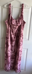 Cider 4XL Y2K Fairy Strappy Maxi Dress Floral Whimsical Pink Mesh NWT - Picture 1 of 13