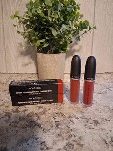 Lot Of 2 Mac Powder Kiss Liquid Lipcolour #991 #982, Devoted To Chili Marrakesh  - Picture 1 of 2