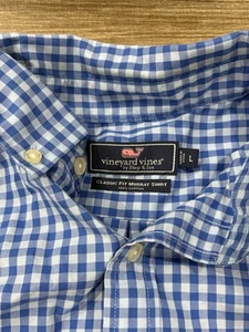 Vineyard Vines Classic For Murray Shirt Men’s Size Large Gingham Check - Picture 1 of 7