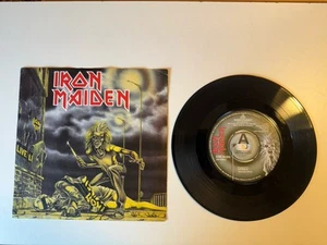 IRON MAIDEN SANCTUARY Demo D.J. Copy 7" Single - 1980 EMI Records - Made in UK - Imagen 1 de 22