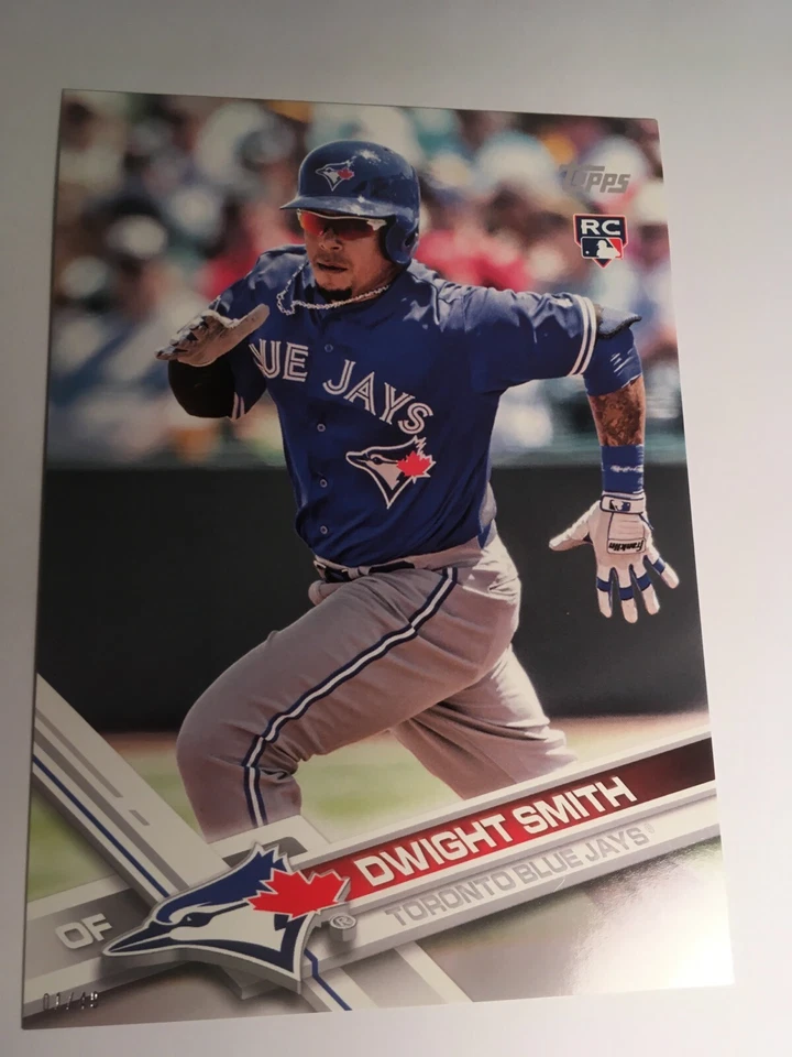 2017 Topps Update Jumbo 5x7 Dwight Smith Blue Jays RC US273 #'d 01/49 - Image 1 of 1