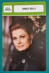 US Film Actress Princess of Monaco Grace Kelly French Film Trade Card - Foto 1 di 1