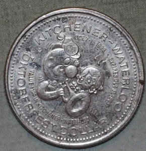 Kitchener Waterloo Oktoberfest Dólar de Canadá ~ 99 ¢ Envío con seguimiento - Imagen 1 de 2