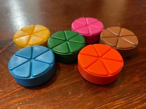 Original Trivial Pursuit Playing Pieces. Full Set 6 With Wedges. Choose Type - Picture 1 of 7