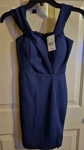 NWT Speechless Navy Blue Dress Small (1) Short Fitted Classic Knee Length ($69) - Picture 1 of 8