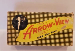 ARROW VIEW 35mm Illuminated Magnified Slide Viewer/ Marbled Art Deco/ Orig. Box - Picture 1 of 4