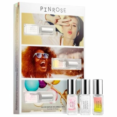 PINROSE Greatest Hits Perfume Rollerball Trío Secret Genius Merry Maker Wild Chil Foto 1 de 3