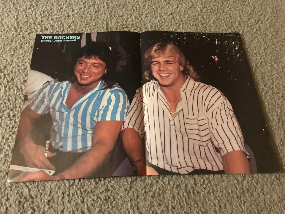 WWF THE ROCKERS Wrestling Centerfold Poster 1990 SHAWN MICHAELS MARTY JANNETTY - Image 1 of 1