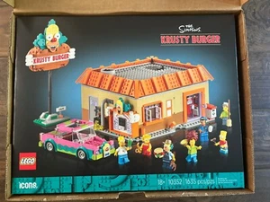 ✅New Sealed✅ LEGO Icons 10352 The Simpsons: Krusty Burger Set 1635Pcs Double Box - Picture 1 of 2