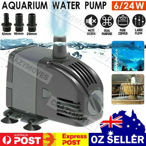 Adjustable Flow Aquarium Pump Water Submersible Fish Tank Fountain Pond VIC - Picture 1 of 14
