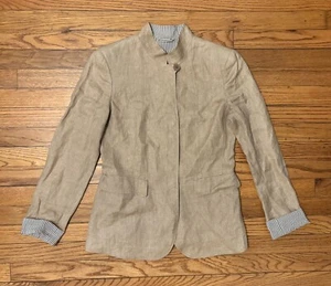Giorgio Armani Women's Linen Jacket Beige (size: 42) - Picture 1 of 5