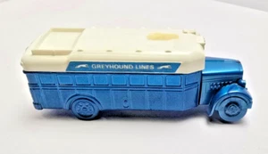 Vintage Avon 1931 Greyhound Bus, 5 Fl. Oz After Shave, Blue And White Empty - Picture 1 of 6