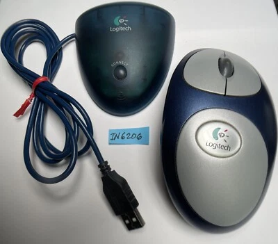 Logitech Cordless MouseMan M-RM63  Wireless Mouse-w/Receiver-Tested/Works IN6206 - Image 1 of 4
