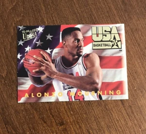 Alonzo Mourning 1993-94 Fleer Ultra USA Basketball #367 Charlotte Hornets HOF - Picture 1 of 2