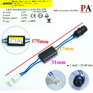 PA 2x T15 T10 Error Free Adapters Kit W5W 168 194 LED CANBUS Canceller Decoder - Picture 1 of 6