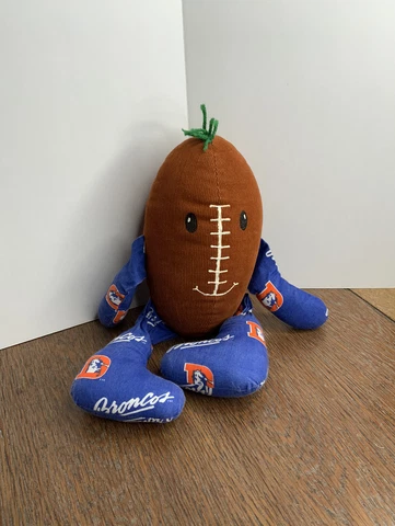 Vintage One Of A Kind Denver Broncos NFL Handmade Football Plush Doll Cover