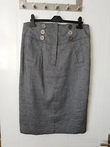 Womens Grey Mix Pencil Skirt, Limited Collection, Size 16, New - Picture 1 of 5