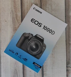 Canon EOS 1000D Camera Instruction Manual Printed Size A5 Professionally Bound - Afbeelding 1 van 13